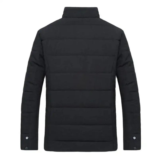 Men's Warm Jacket Winter Coats Fur Collar Windbreaker Cotton Padded Anorak Thick Black Coat Male Casual Fleece Jacket Men - Lootquake