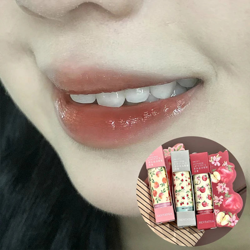 Korean Lipstick Colored Moisturizing Lip Balm Lines Moisturizing And Lip Anti-chapping Fade Nourishing Fruity Crystal Lipstick