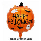 Halloween Balloon Decor Set with Pumpkin Skull Foil Balloons for Spooky Themed Party and Fun Cartoon Shaped Balloons