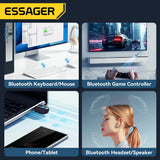 Adaptador USB Bluetooth 5.3 Essager, receptor y transmisor de audio auxiliar para PC, altavoz, portátil, caja de sonido, ratón inalámbrico, transmisor USB