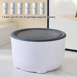1 mini bote de basura, bote de basura pequeño para escritorio, contenedor para residuos de comida, caja de limpieza para arena de gatos, bote de basura portátil para el coche.