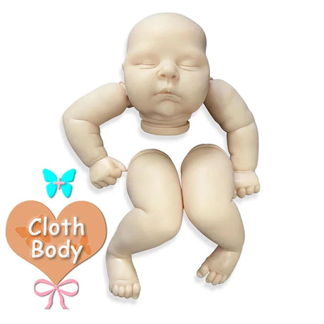 21inch Reborn Doll Kit Peaches Soft Touch Fresh Color Unfinished Unpainted DIY Reborn Doll Parts Muñeca Kit Bebe Reborn - Lootquake