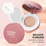 OCHEAL CC Cream Cushion Foundation Cream Corrector hidratante de larga duración Base BB Cream para maquillaje facial Corrector