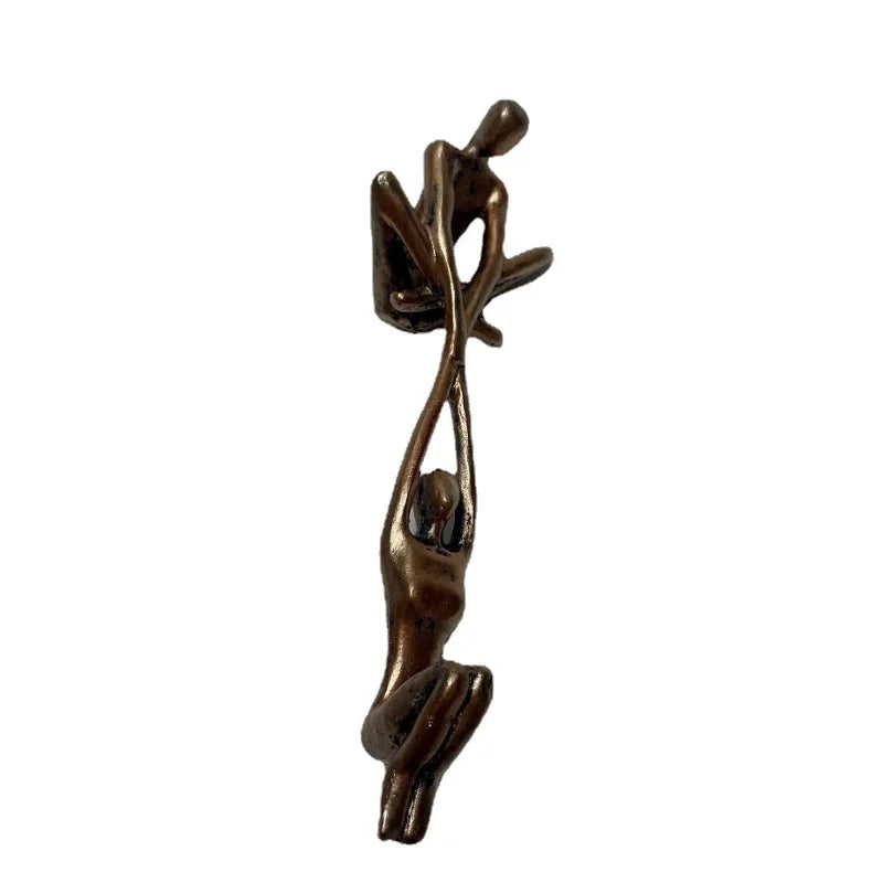 Man Lifting Woman Figurine Art Statue Lover Sculpture Ornament Home Desktop Decor Dancing Couple Sculpture Art Creative Artwork
