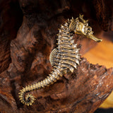 Brass Seahorse Sculpture Copper Seahorse Statue Mascot Exquisite Crafts Ornaments Office Decoration Business Gift