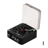 Altavoz Bluetooth con tocadiscos y reloj LED oceánico, sistema de audio con luz ambiental de alta fidelidad para decoración del hogar y regalos de cumpleaños.