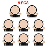 Pressed Powder Waterproof Long-lasting Full Coverage Face Compact Setting Powder Makeup Foundation Oil Control Cosmetics