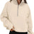 Womens Sweatshirts Half Zip Cropped Pullover Fleece Quarter Zipper Hoodies Fall outfits Clothes Thumb Hole - Lootquake
