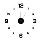 New 3D Acrylic Mirror Wall Clock Sticker for 40CM Fashion DIY Quartz Clocks Watch Home Decoration Living Room Stickers - Lootquake