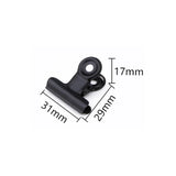 10p Black Metal Clip Stationery Office Supplies Household Paper Clip Fixing Small Book Clip Sketching Board Sketching Clip