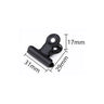 10p Black Metal Clip Stationery Office Supplies Household Paper Clip Fixing Small Book Clip Sketching Board Sketching Clip