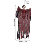 10/8/4/2/1PC Halloween Garden Decor Scary Hanging Ghost Skeleton Skull Grim Reaper Outdoor Haunted House Spooky Party Supplies