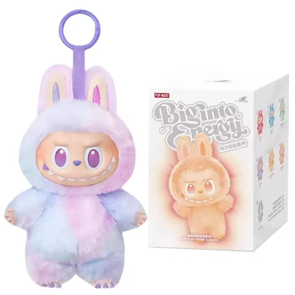 100% Original Labubu V3 boîte à cigarettes grande en énergie pour les monstres colgante figurine d'action version véritable Labubu poupée Anime