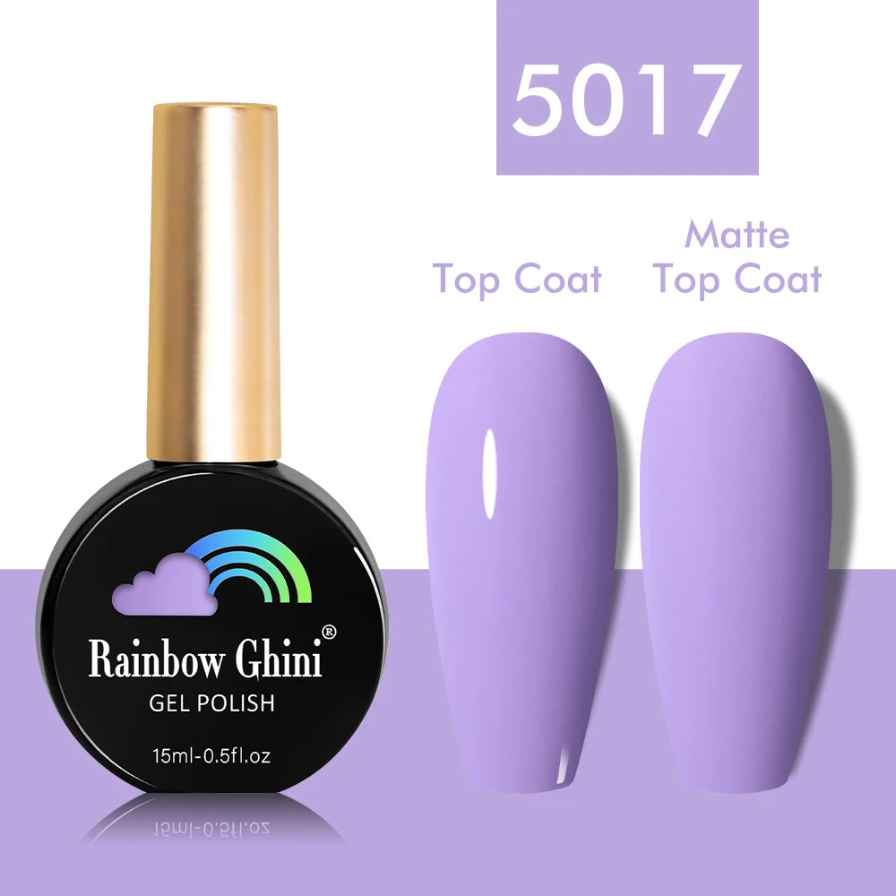 Rainbow Ghini UV LED Glitter Purple Gel Nail Polish 15ml Manicure Art Accessories Nail Glue Supplies for Professionals Varnishes