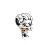 MINISO Charms de plata de ley 925 para pulseras originales de Harry Potter de 3 mm, colgantes para mujer, joyería DIY, regalos
