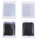 Lot de 100 micro-brosses professionnelles jetables pour extensions de cils, pour maquillage, mascara, pinceaux de maquillage