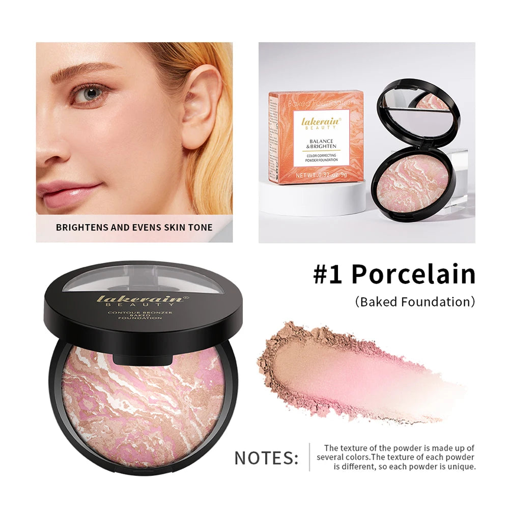 Matte Loose Powder Waterproof Oil-control Matte Full Coverage Face Makeup Makeup Setting Loose Powder Baked Powder Foundation