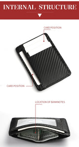 Ultra-thin PU Leather Wallet Credit Card ID Card Holder Male Business ID Card Case for Male And Female Card Holders