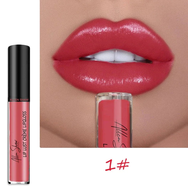 Liquid Lipstick Waterproof Shimmer Lip Gloss Tint Long Lasting Velvet Cream Lips Colors Matte Lipsticks Makeup Sexy 12 Colors