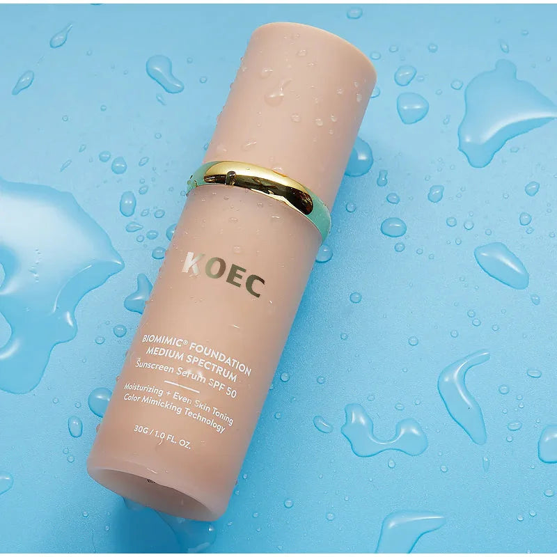 Fond de teint bionique 4 en 1, anti-cernes liquide, hydratant, couvrance totale, longue tenue, waterproof, spectre SPF50+, imite les couleurs