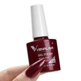 Venalisa Nail Gel Polish 7.5ml #758 Funny Bunny Milky White VIP3 Collection Long Wear Diamond Top Coat Soak Off UV LED Gel Nail