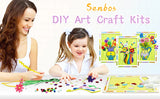 Kids DIY Craft Kit 3D Embossing Kit Photo Frame DIY Making Button Bouquet Boy Girls Interactive Handmade Educational Toy Gift
