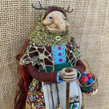 Halloween Kitchen Witch Doll Witch Doll Door Decor Good Luck Charm Home Charming Festive Antique-Inspired Decor Home Decoration