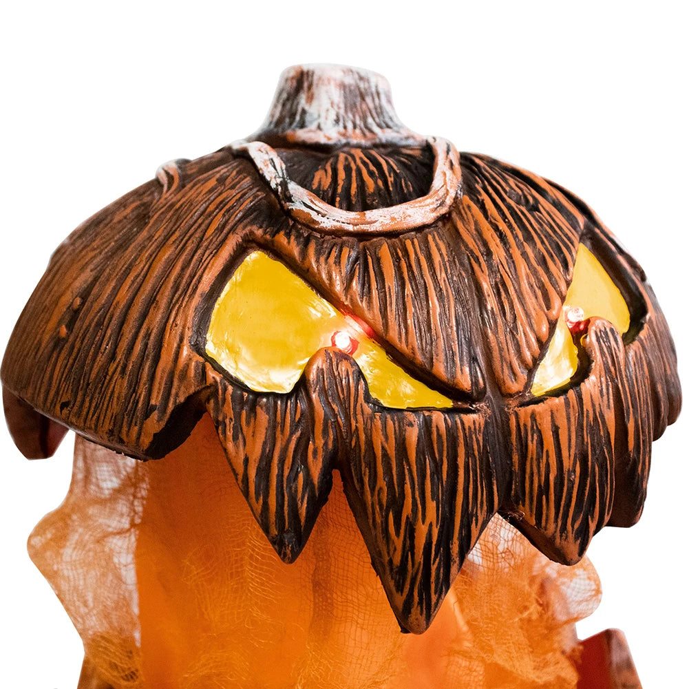 Halloween Pumpkin Decoration Realistic Scary Atmosphere Light Battery Powered with Light Up Eyes for Courtyard Bar Haunted House