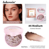 Matte Face Foundation Bronzer Pressed Powder Compact Long Lasting Oil Control Translucent Loose Setting Powder For Face Makeup