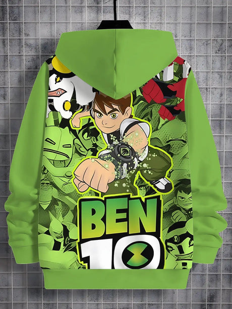 Ben 10 3D Print All Seasons Children Casual Sweatshirt Cool Pullover Tops Unisex Clothes Boy Girl Hoodies - Lootquake