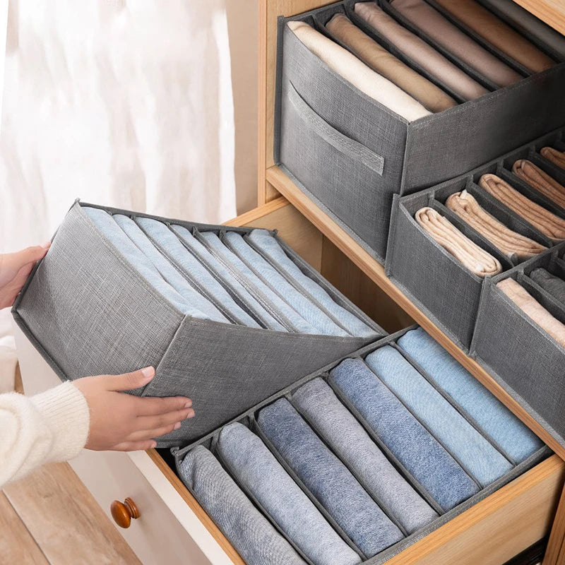 Clothes Storage Box Underwear Bra Organizer Storage Box Wardrobe Organizer Drawers Separator Boxes Home Storage Supplies