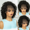 Afro Kinky Curly Braids Wig | Full Lace | Cornrow Accents | Baby Hair