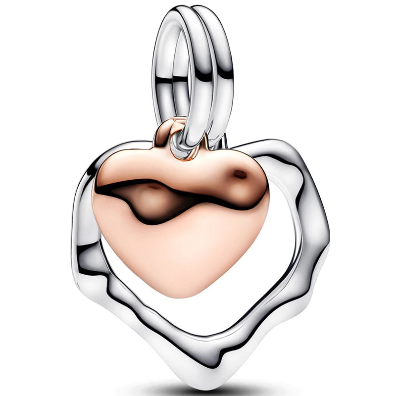 Colgante de plata 925 con forma de serpiente para San Valentín, ideal para pulseras originales de plata de ley 925 para mujer, regalo de joyería DIY.
