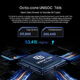 Tablette PC Blackview Tab 16 Pro 11'' FHD+ T616 Octa Core 24 Go (8+16) RAM 256 Go ROM 7700 mAh 4G Tablettes Android 14
