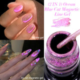 LILYCUTE 5ml Liner Gel Nail Polish UV LED Nail Art Paint Gel Gorgeous Glitter French Effect Semi Permanent Nail Painting UV Gel