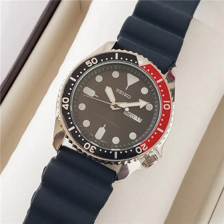 SEIKO Men's Sports Quartz Waterproof Watch, Multifunctional Dial Luminous Hands and Markers, Stainless Steel or Rubber Strap. - Lootquake