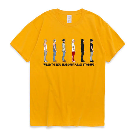 Eminem Slim Shady Graphic T-Shirt Detroit Rapper Hip Hop Punk Oversized T Shirts Men's Women's Fashion Vintage Oversized Tees - Lootquake