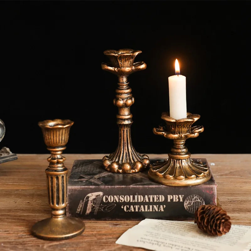 French Classical Aromatherapy Candlestick Decorative Items Shop And Bar Table Decorations European Retro And Nostalgic Props