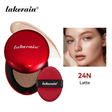 Base de maquillaje en cojín con protector solar Lakerain, resistente al agua, de larga duración, iluminadora, en crema, para mujer, maquillaje facial, cosmética coreana.
