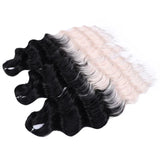 24" Orange Twist Crochet Hair | Synthetic Deep Wave Braiding Hair Extensions | Water Wave Hair | Heat Resistant Fiber | 60 Strands/Pack