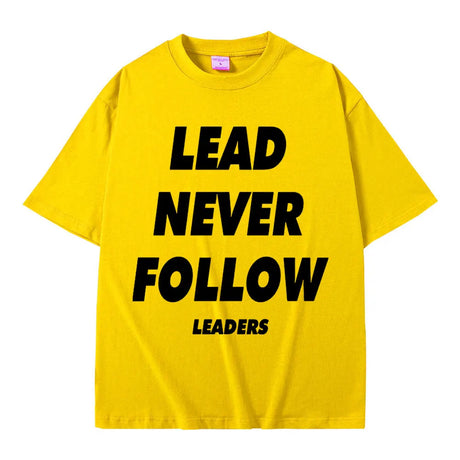 Rapper Chief Keef Lead Never Follow Leaders T Shirts Men Women Fashion Hip Hop Vintage T-shirt Cotton Casual Oversized T-shirts - Lootquake