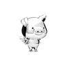 Nuevo dije de rana perezosa de plata 925 con forma de animal, pato, cerdo, oso, compatible con pulsera original, decoración, colgante para mujer, regalo de joyería