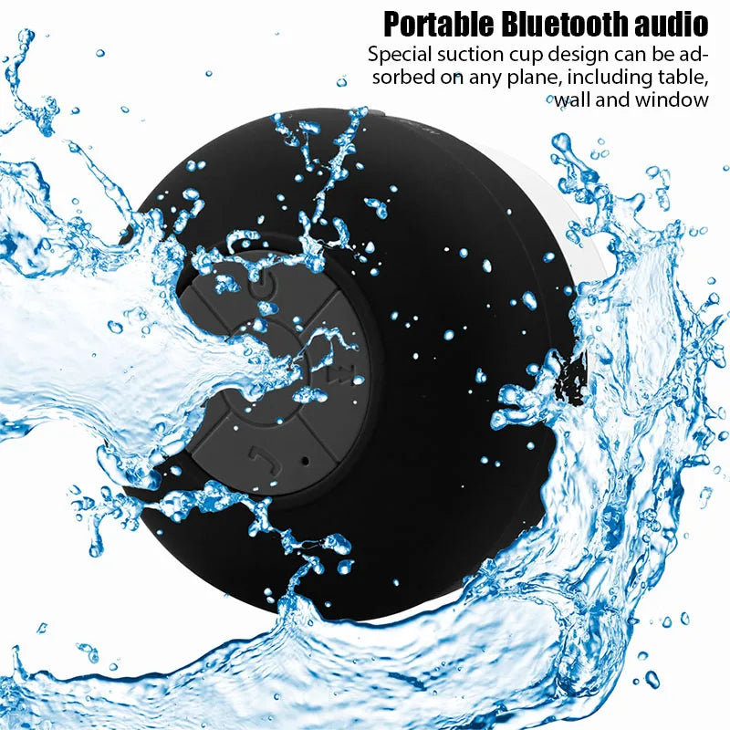 Altavoz Bluetooth inalámbrico, resistente al agua, con botones de control de fácil acceso, reproductor de música para oficina, coche, casa y ducha.