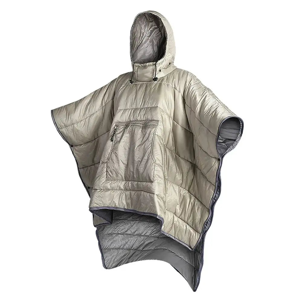 Outdoor Wearable Cloak Sleeping Bag Portable Warming Sleeping Bag Light-weight Cotton Sleeping Bag for Winter Camping Travel - Lootquake