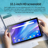 Tablette PC Android 5G BDF-Y7 de 10,1 pouces, Octa Core, 8 Go de RAM, 256 Go de ROM, 4G LTE, 5G, Wi-Fi, double SIM, double caméra, 8 000 mAh