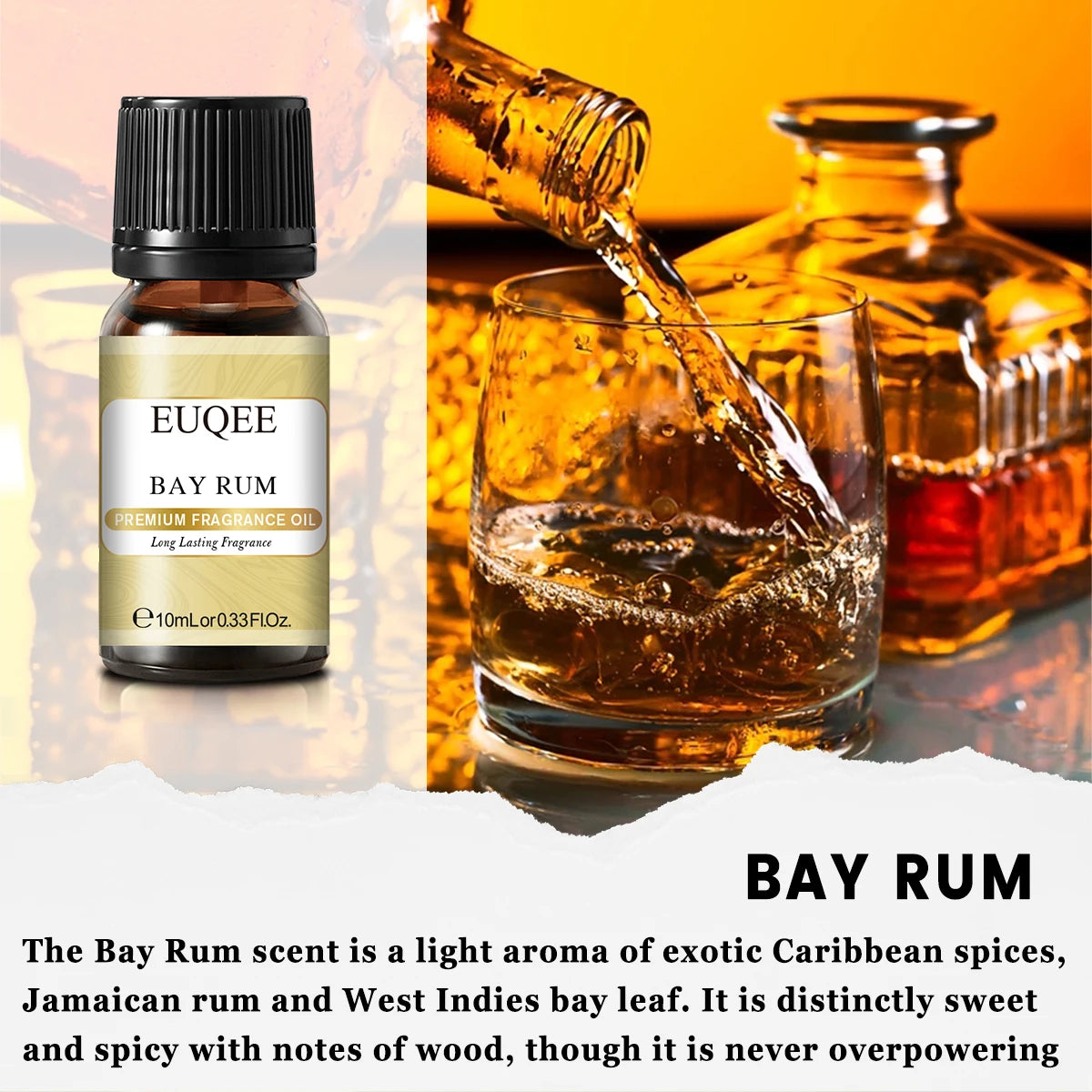 Huile parfumée EUQEE 10 ml, noix de coco, vanille, chewing-gum, pour la fabrication de bougies, de savons, de gâteaux au café et de bois de cèdre. Huiles aromatiques de qualité supérieure.