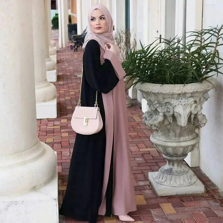Eid Muslim Party Dress for Women Ramadan Abaya Fake 2 Piece Long Dress Morocco Vestidos Largos Dubai Turkey Robe Jalabiya 2024 - Lootquake
