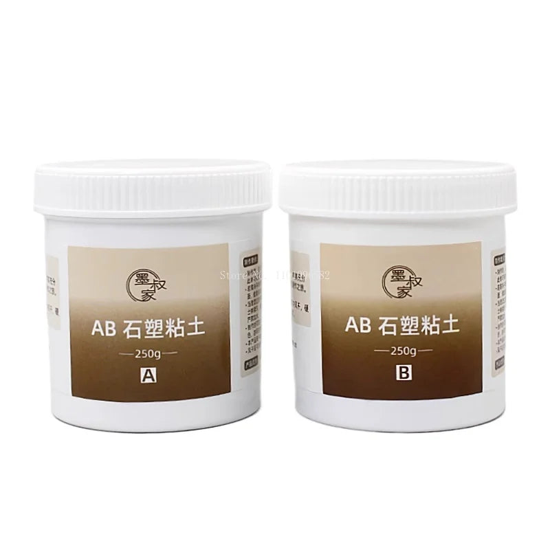 Argile pour sculpture sur pierre AB 100 g/200 g/500 g/set, résistante et imperméable, peut être polie, très faible expansion, sans volume, couleur des bords