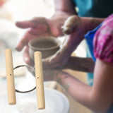 Ceramic Clay Pottery Sculpture Cutter Wooden Handle For Steel Strand Simple And Convenient Operation Wood Fiber For Modeling