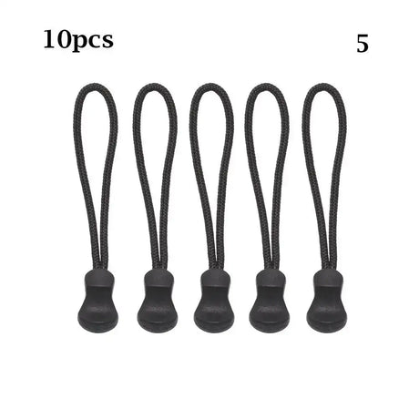 10Pcs Zipper Puller End Fit Rope Tag Fixer Zip Cord Tab Replacement Clip for Broken Buckle Travel Bag Suitcase Tent Backpack - Lootquake